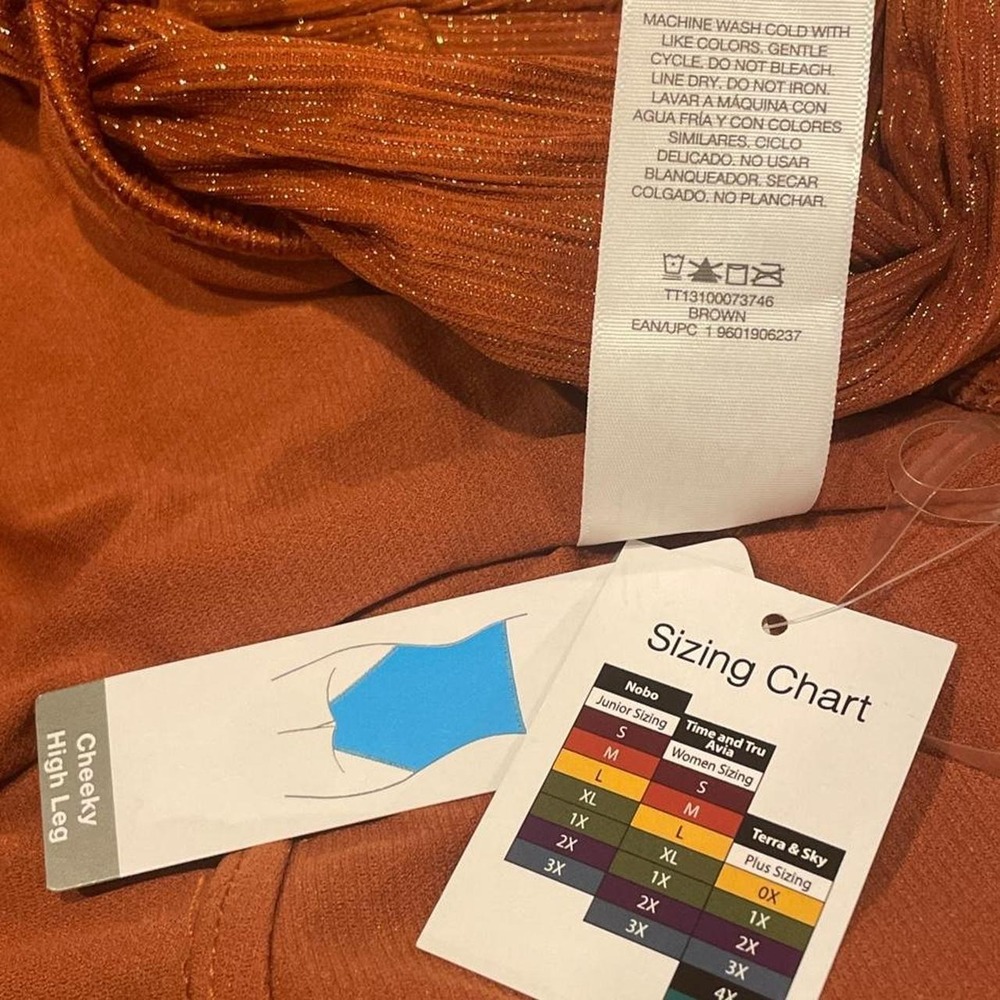 Brown One Piece Swimsuit Medium (8-10) New with Tags - Picture 7 of 8